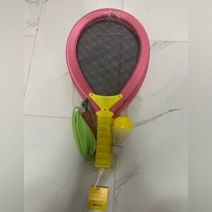 Outdoor Games Set with Green Ball and Red Pump